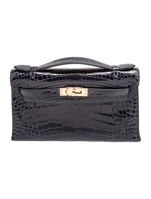 Hermès 2017 Shiny Alligator Kelly Pochette