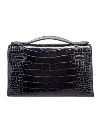 Hermès 2017 Shiny Alligator Kelly Pochette