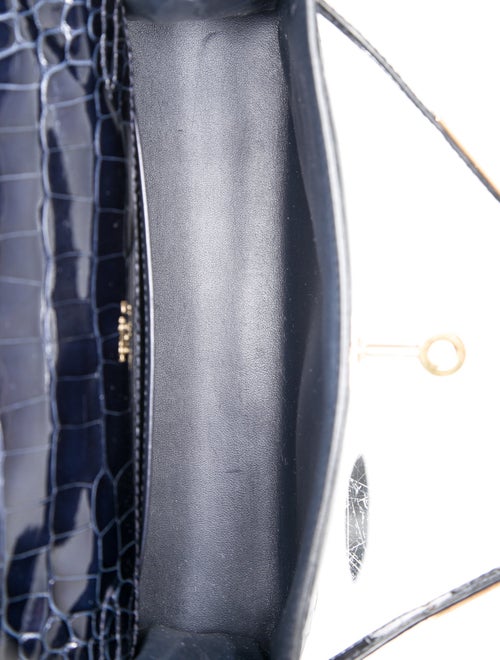Hermès 2017 Shiny Alligator Kelly Pochette