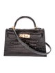 Hermès 2018 Shiny Alligator Mini Kelly Sellier 20