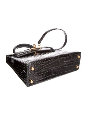 Hermès 2018 Shiny Alligator Mini Kelly Sellier 20