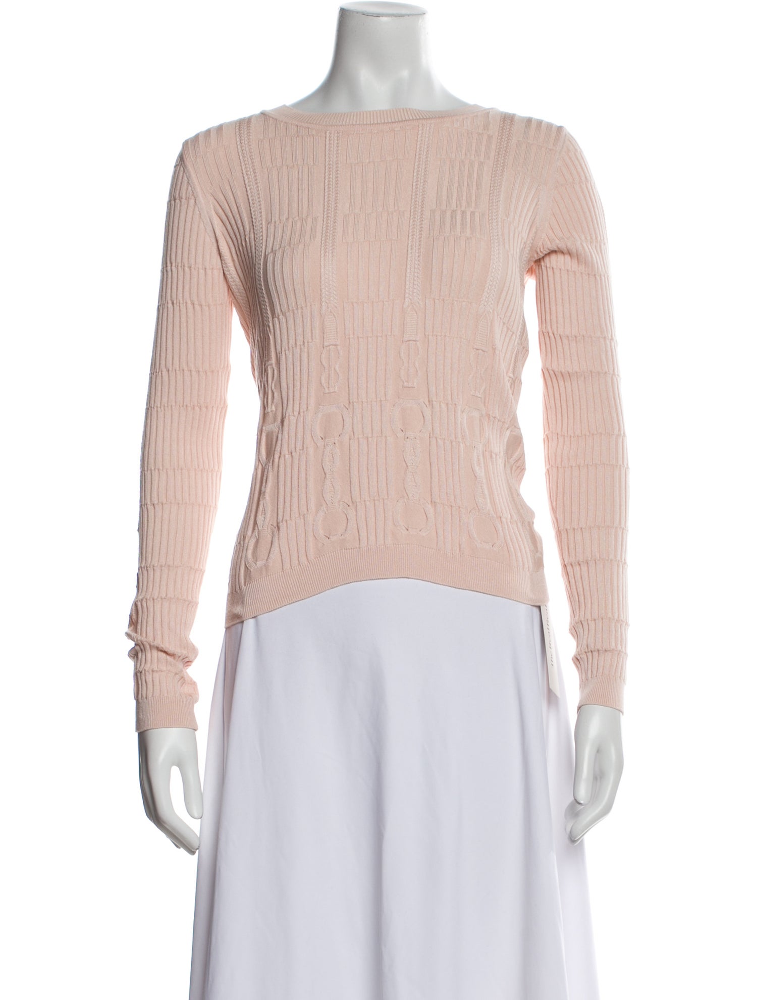 Hermès Silk Bateau Neckline Sweater