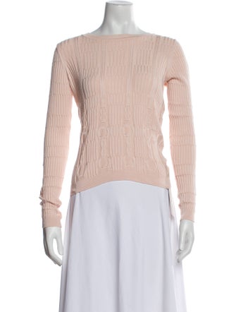 Hermès Silk Bateau Neckline Sweater