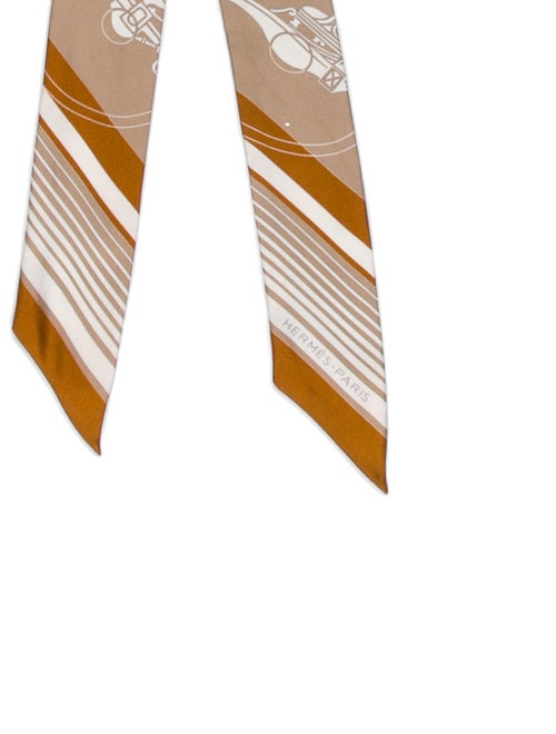 Hermès Ex-Libris Silk Twilly Scarf
