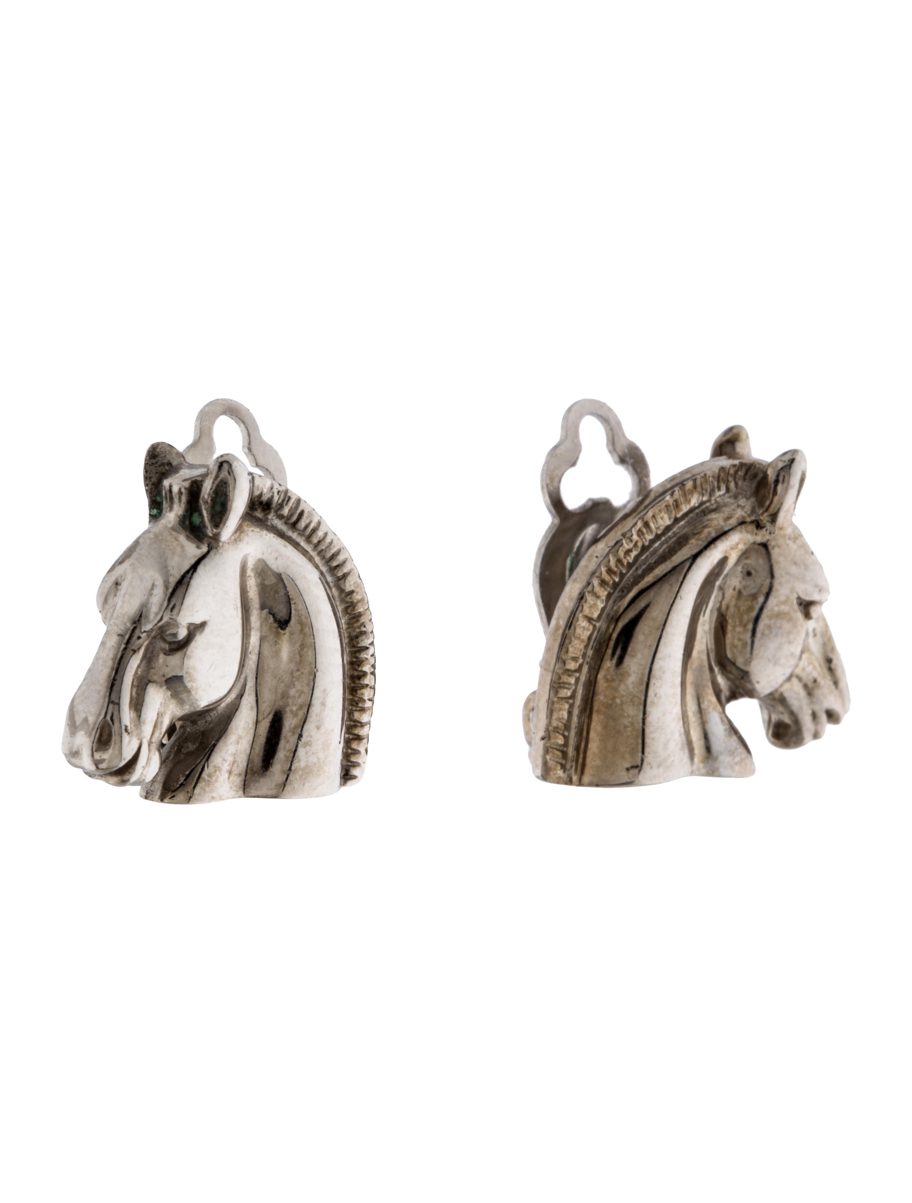 Hermès Horse Head Clip On Earrings Earrings HER78193 The RealReal