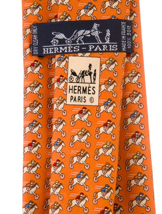 Hermès Patterned Tie