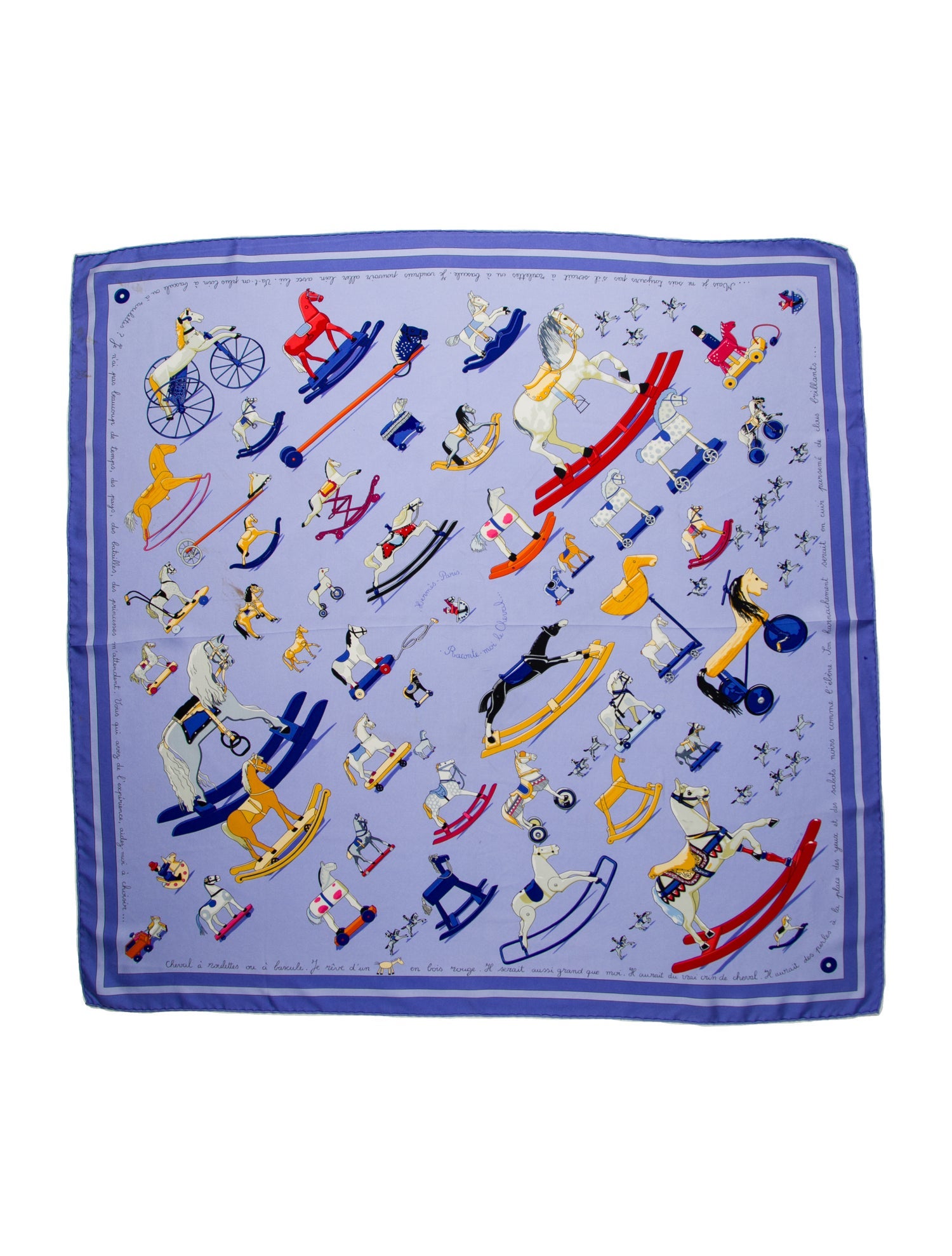 Hermès Raconte Moi le Cheval Silk Scarf