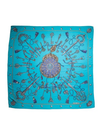 Hermès Les Clés Cashmere Shawl