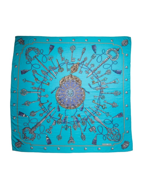 Hermès Les Clés Cashmere Shawl