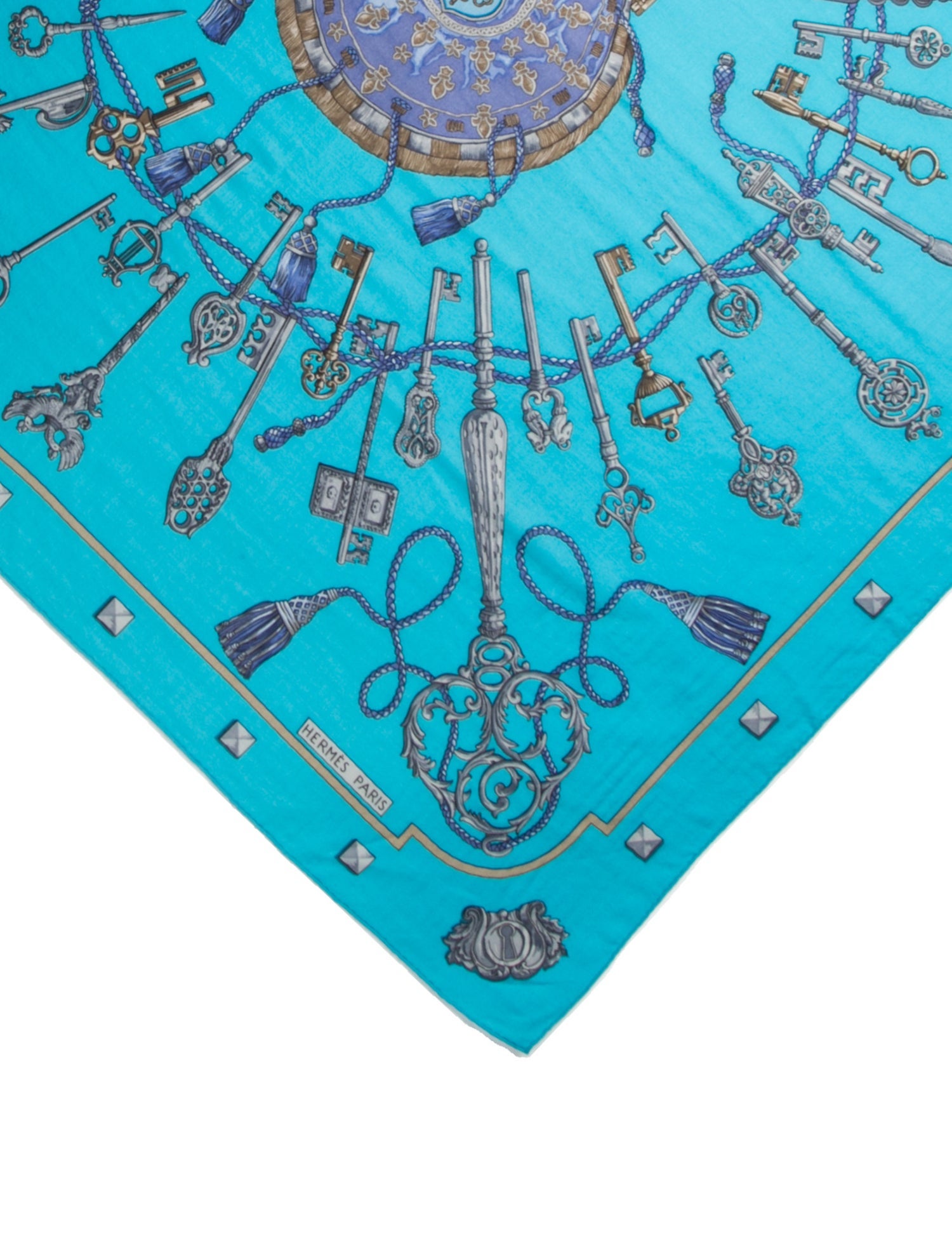 Hermès Les Clés Cashmere Shawl