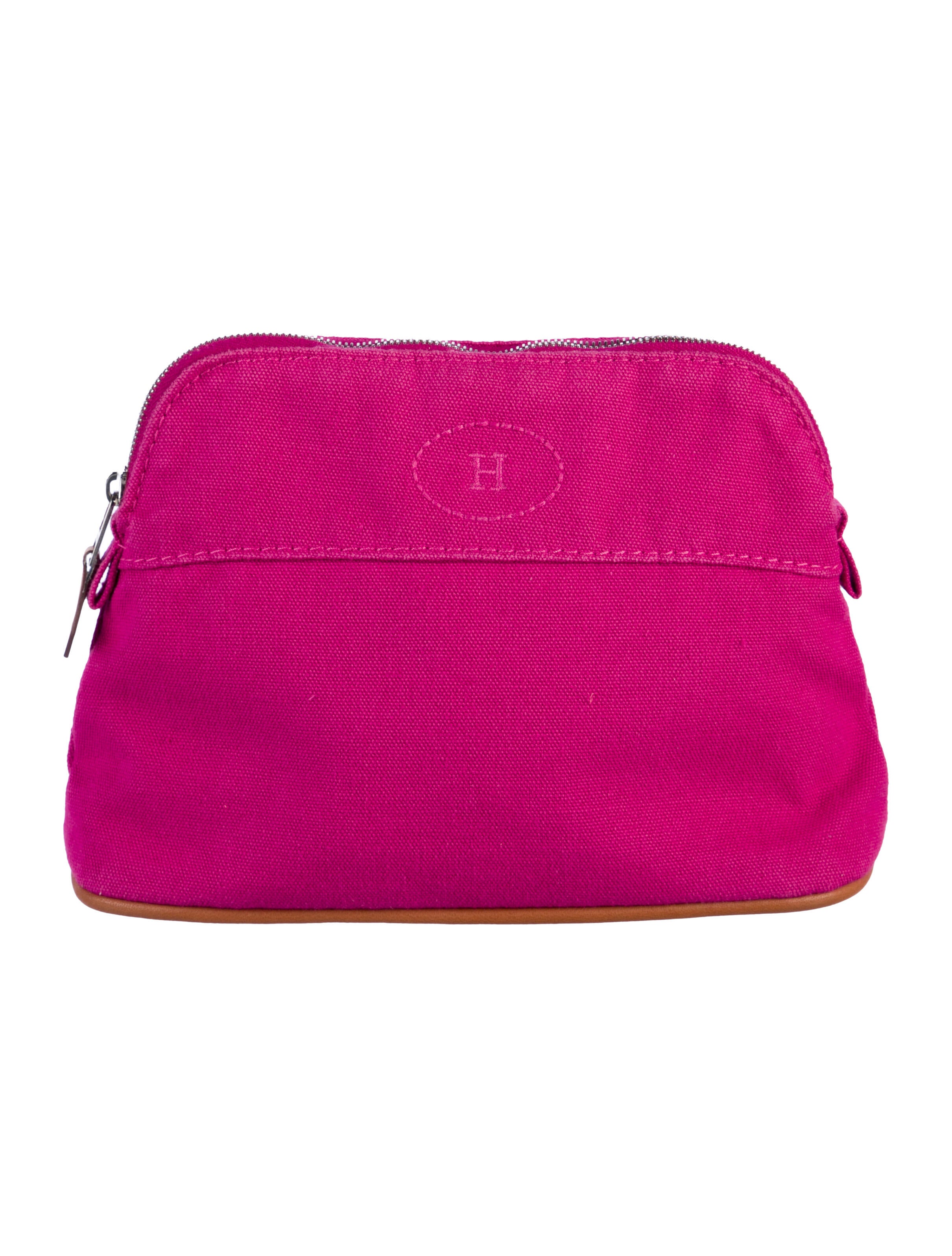 Hermès Toile Mini Bolide Travel Case