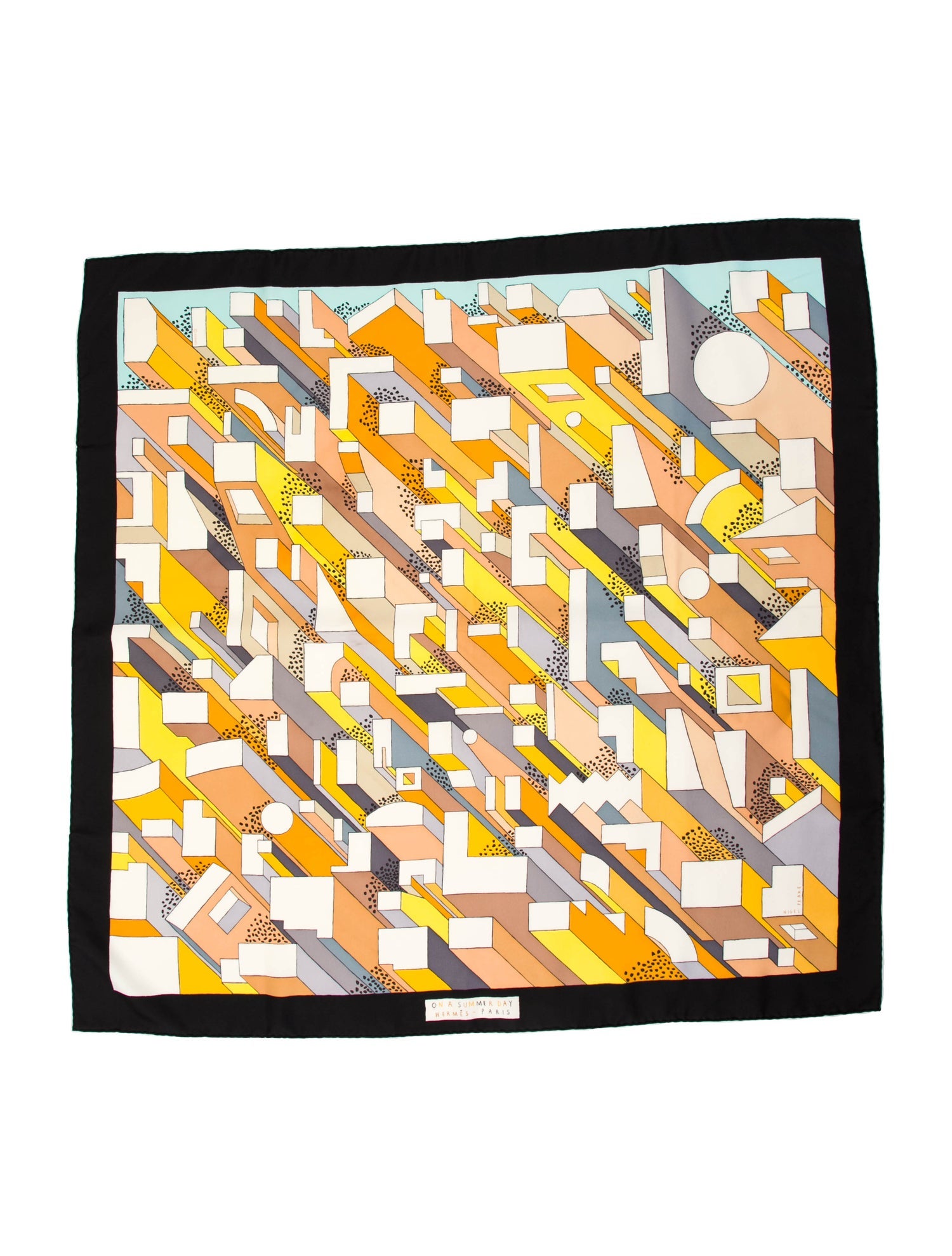 Hermès On A Summer Day Silk Scarf