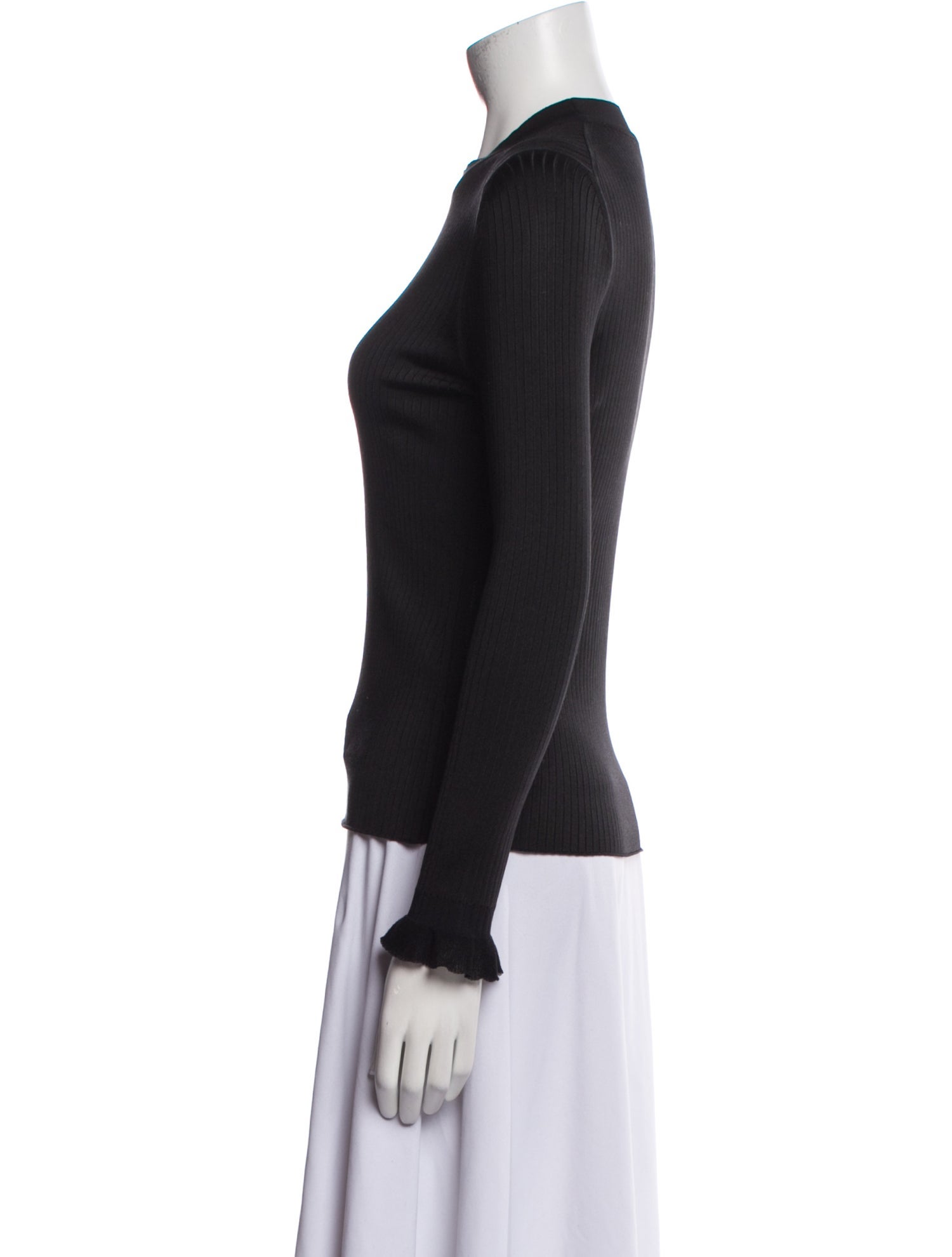 Hermès Silk Crew Neck Top