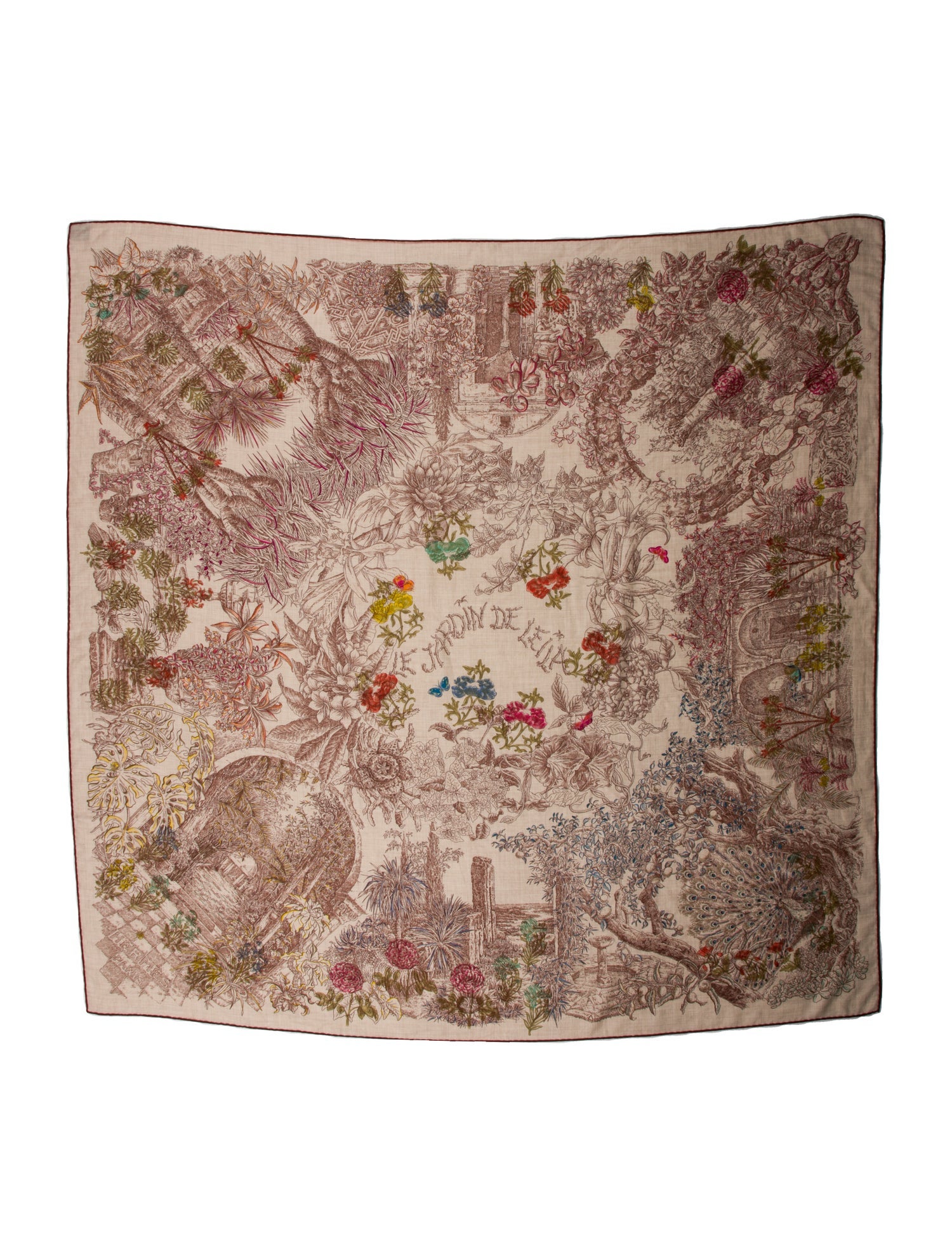 Hermès Le Jardin de Leila Cashmere Shawl