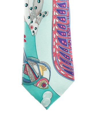 Hermès Patterned Tie