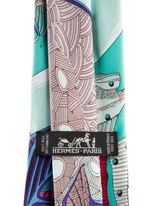 Hermès Patterned Tie