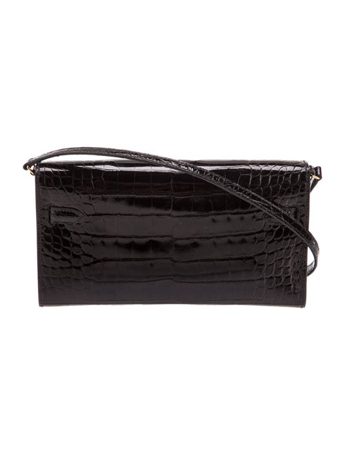 Hermès Shiny Alligator Kelly To Go Wallet