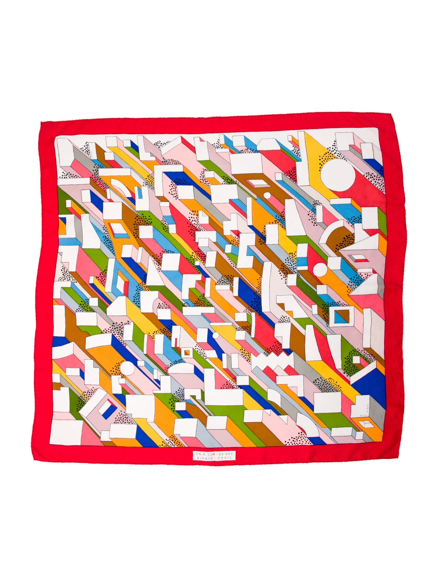 Hermès A Summer Day Silk Scarf