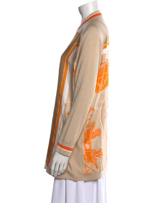 Hermès Striped V-Neck Sweater