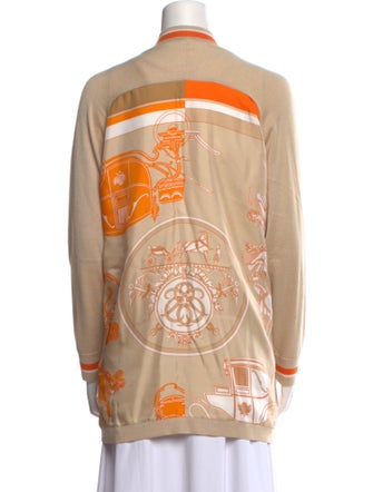 Hermès Striped V-Neck Sweater