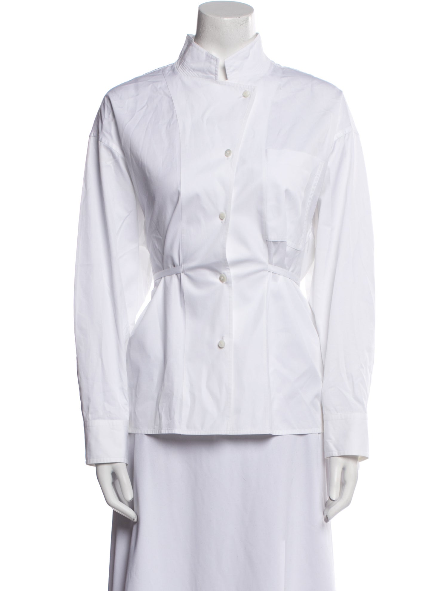 Hermès Long Sleeve Button-Up Top