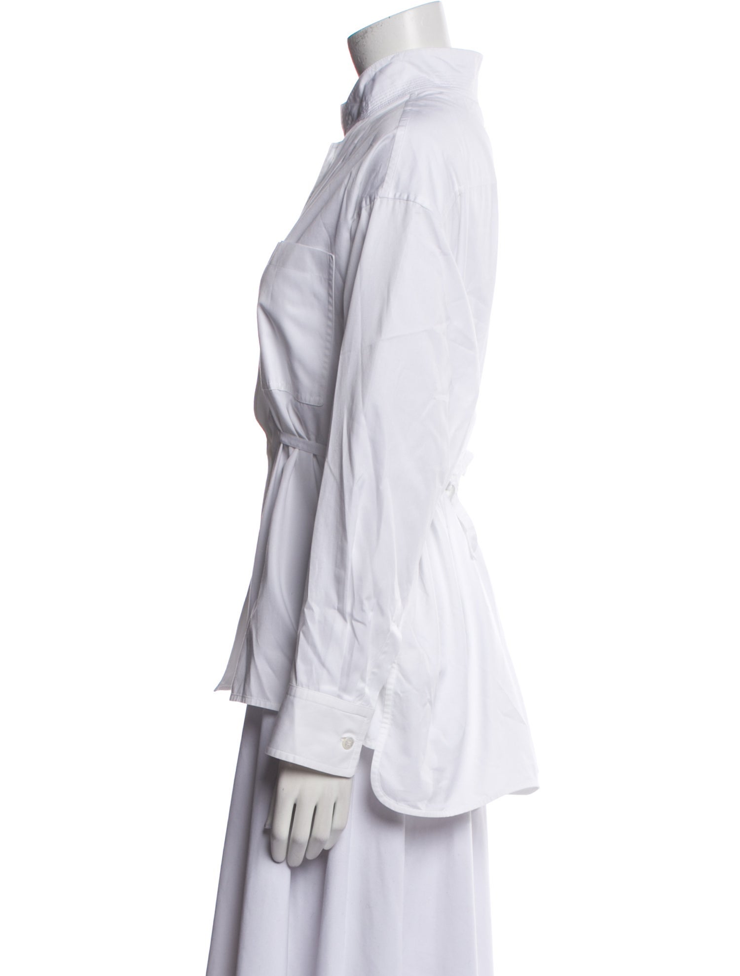 Hermès Long Sleeve Button-Up Top