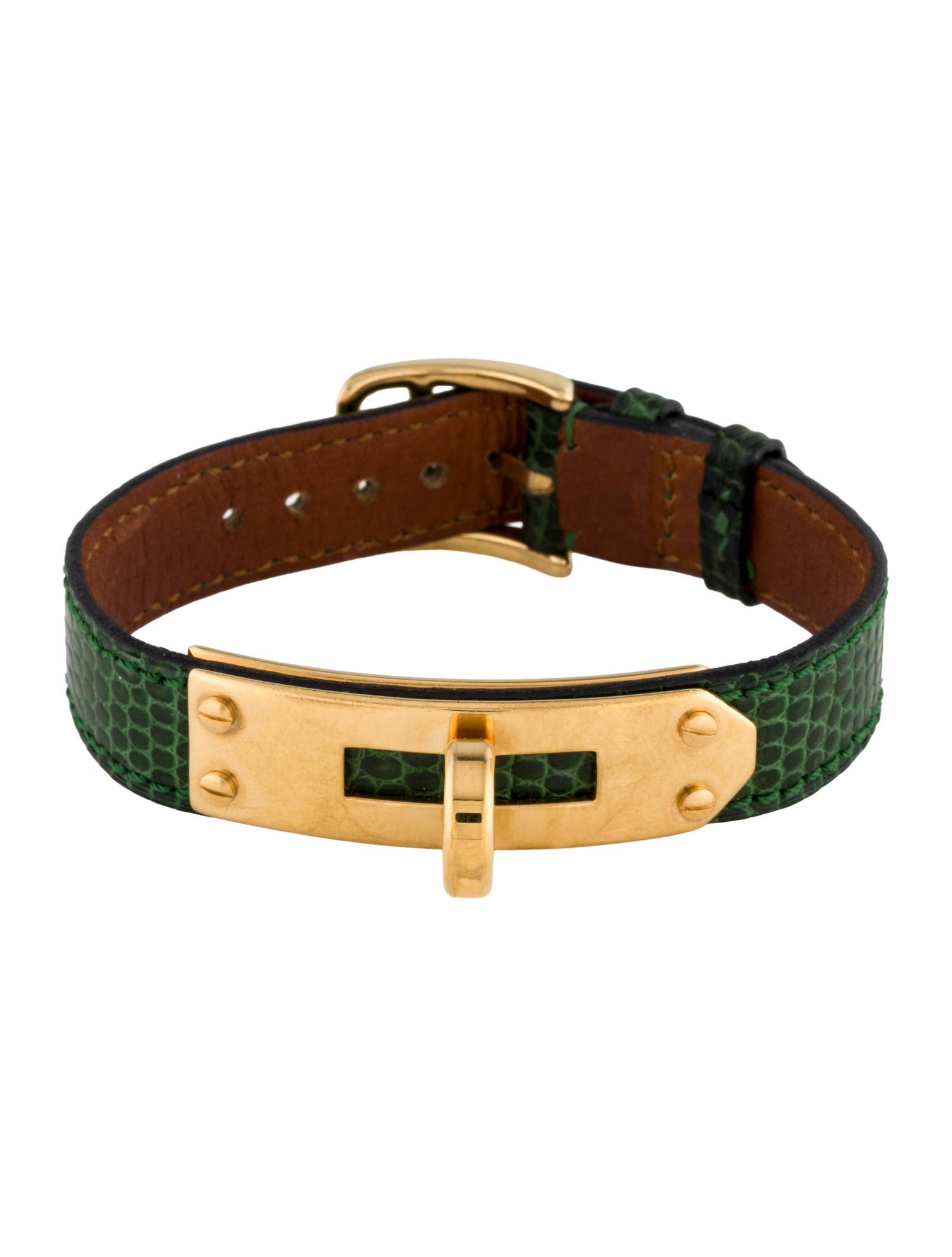 Hermès Leather Kelly Clochette Watch Wrap Bracelet