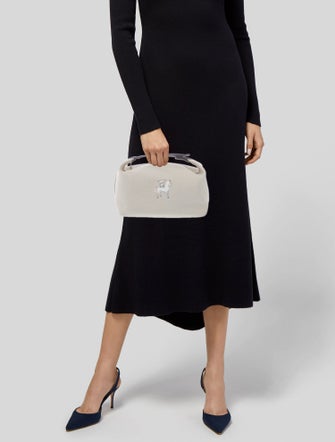 Hermès Large Toile Bride-a-Brac Cabriole Case