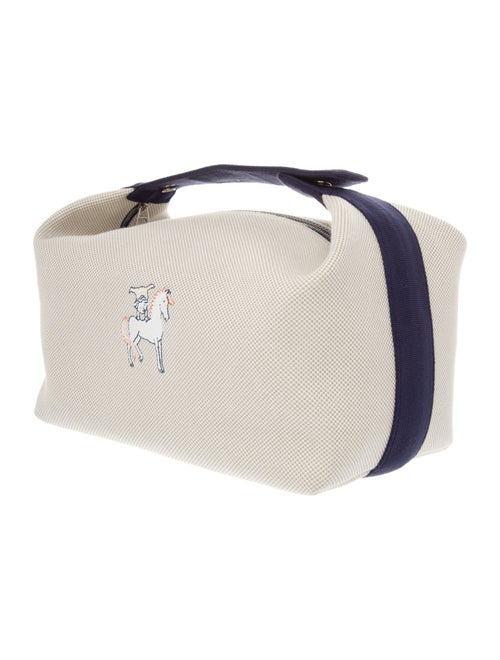 Hermès Large Toile Bride-a-Brac Cabriole Case