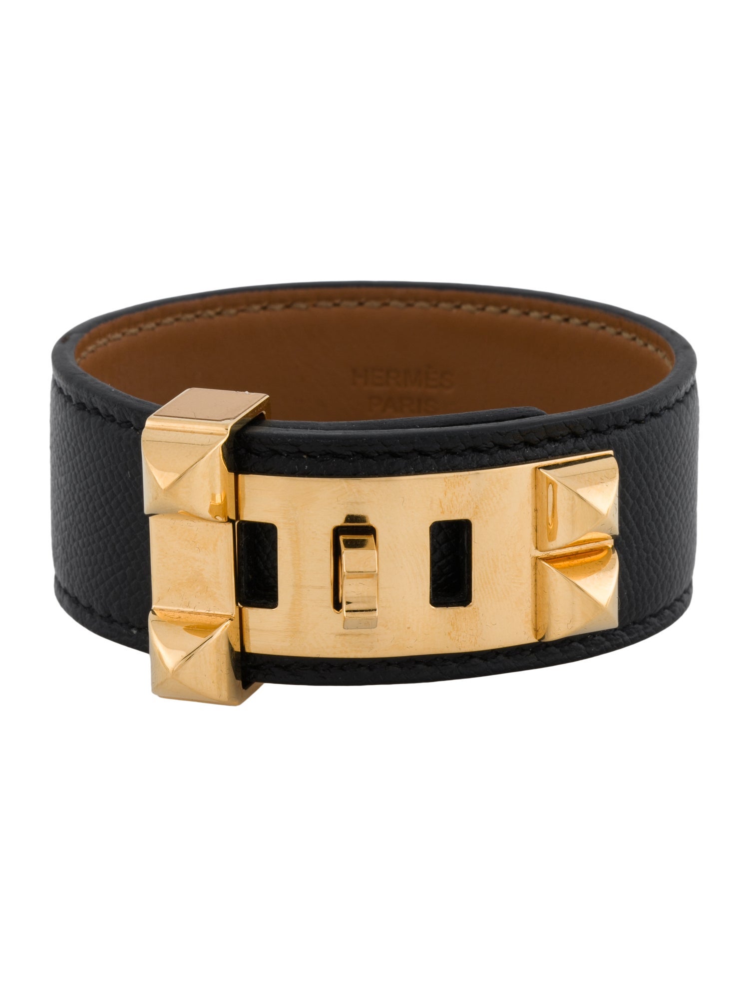 Hermès Leather Collier De Chien 24 Wrap Bracelet