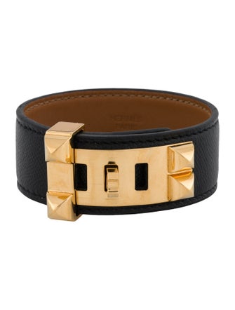 Hermès Leather Collier De Chien 24 Wrap Bracelet