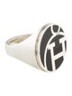 Hermès Enamel Logo Signet Ring