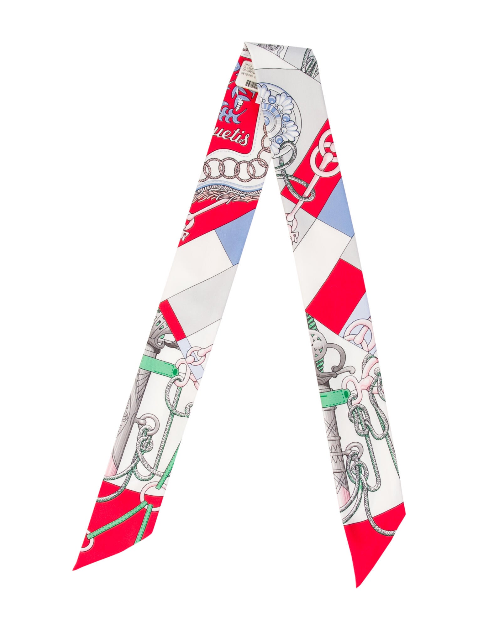 Hermès Cliquetis Silk Twilly Scarf w/ Tags