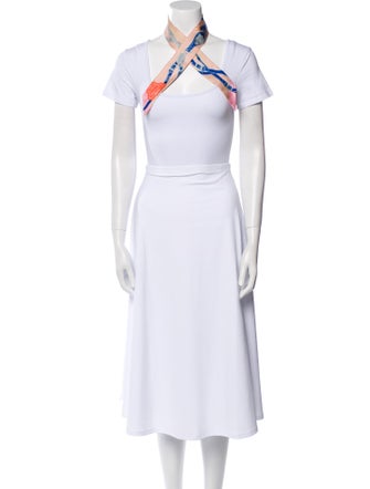 Hermès Brides de Gala Applique Pique Silk Twilly Scarf