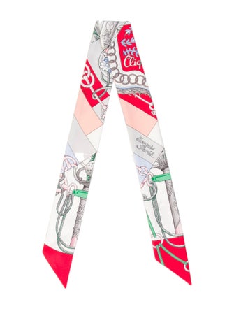 Hermès Cliquetis Silk Twilly Scarf