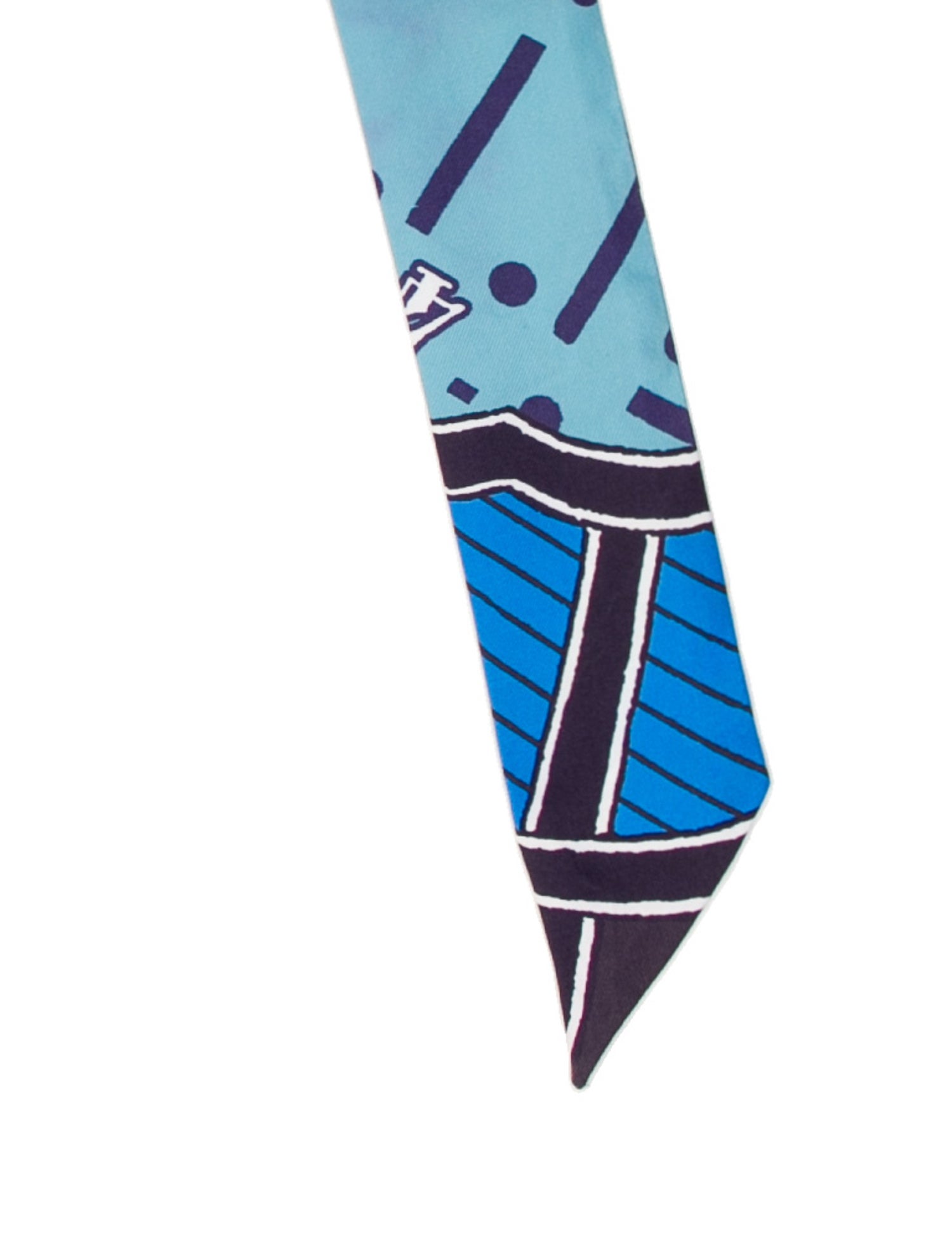 Hermès Jeu de Soie Uniforme Silk Twilly Scarf