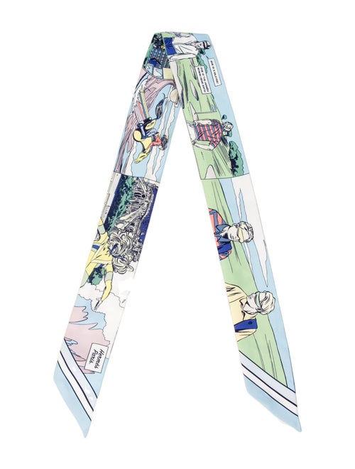 Hermès Wow Silk Twilly Scarf