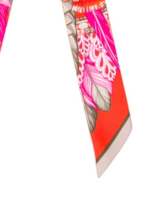 Hermès Danse Pacifique Silk Twilly Scarf