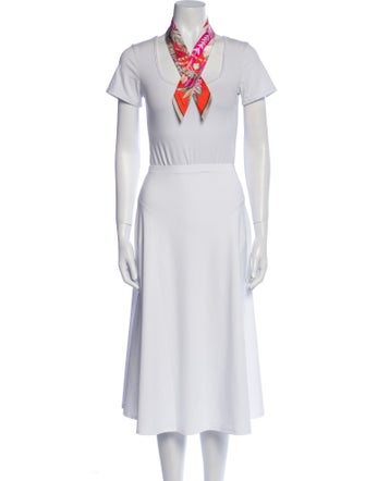 Hermès Danse Pacifique Silk Twilly Scarf