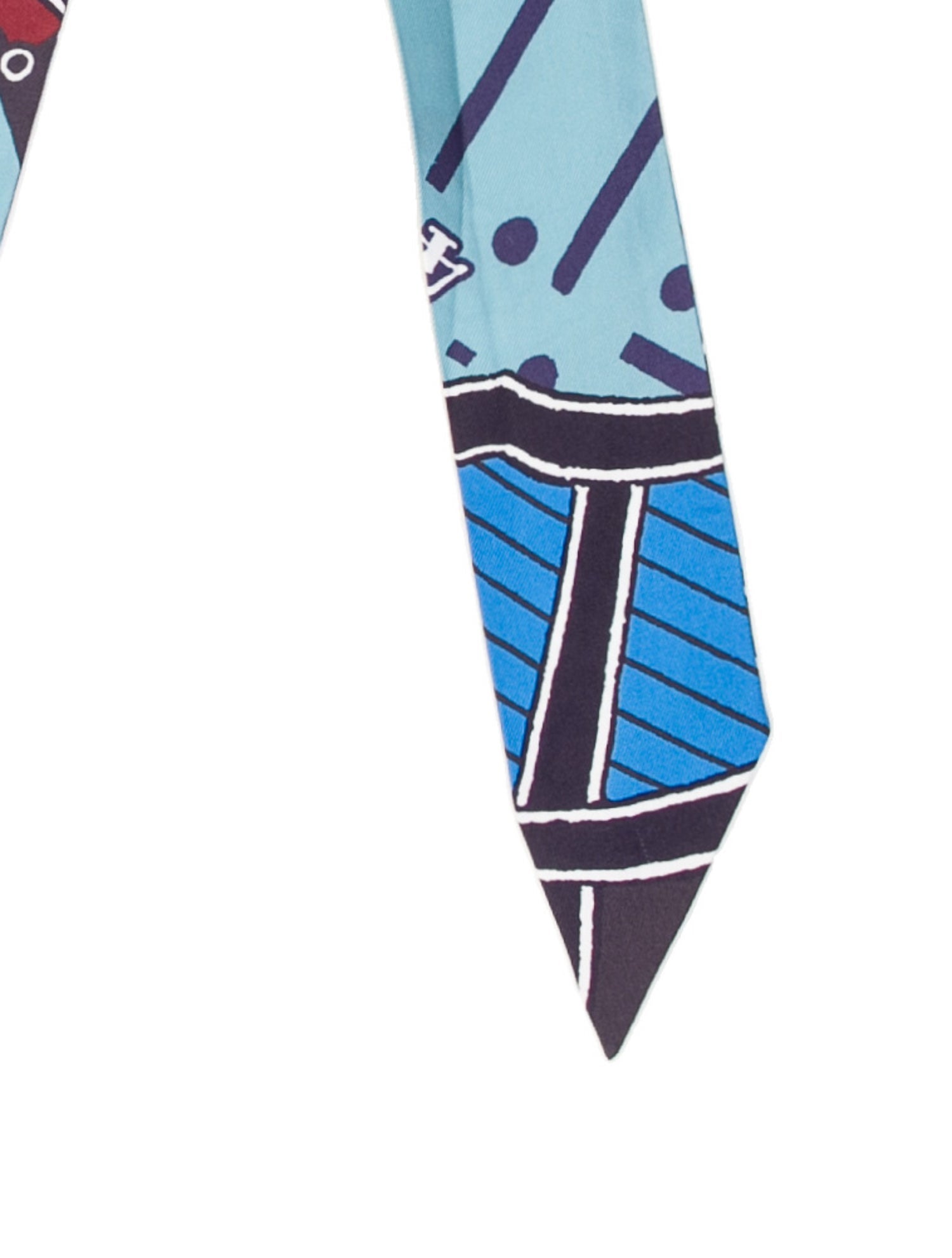 Hermès Jeu de Soie Uniforme Silk Twilly Scarf