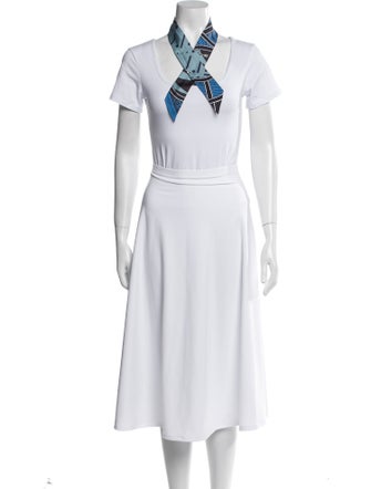 Hermès Jeu de Soie Uniforme Silk Twilly Scarf