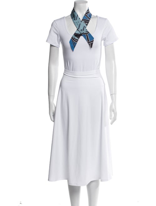 Hermès Jeu de Soie Uniforme Silk Twilly Scarf