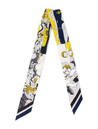 Hermès Wow Silk Twilly Scarf