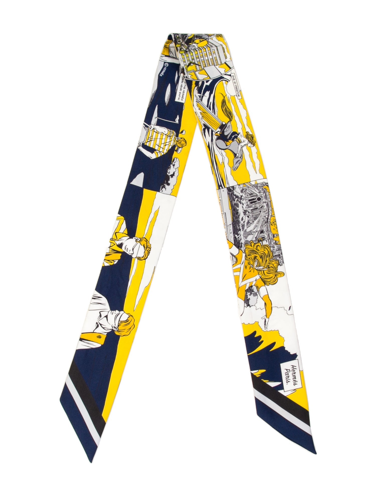 Hermès Wow Silk Twilly Scarf