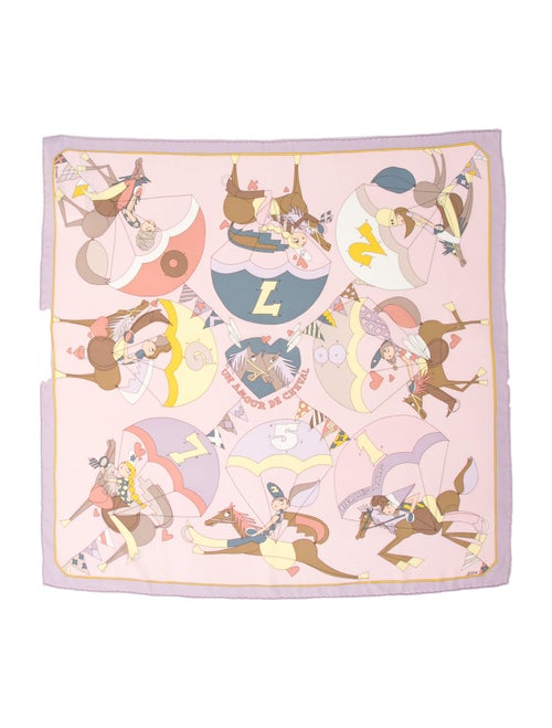 Hermès Un Amour De Cheval Silk Scarf