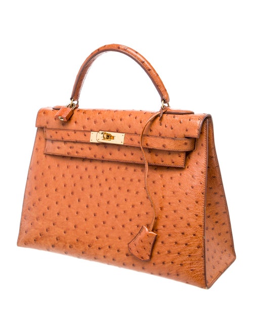 Hermès Ostrich Kelly Sellier 32