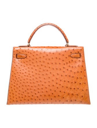 Hermès Ostrich Kelly Sellier 32