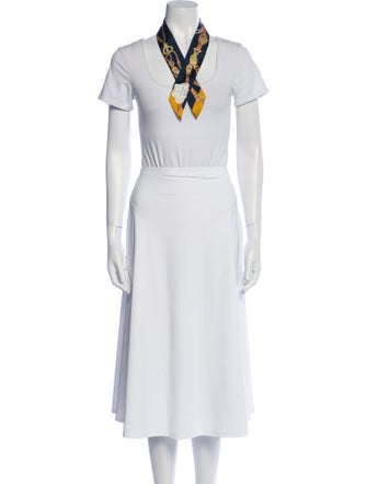 Hermès Brides de Gala Applique Pique Silk Twilly Scarf