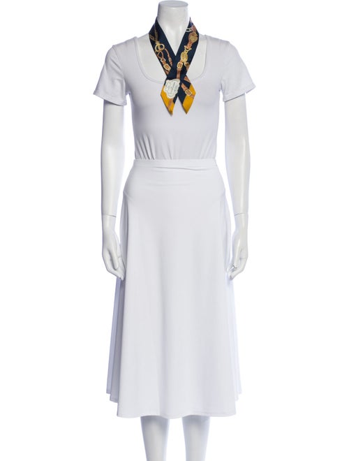 Hermès Brides de Gala Applique Pique Silk Twilly Scarf