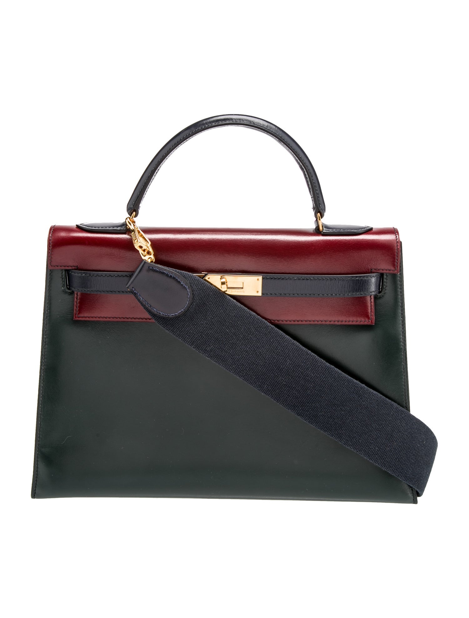 Hermès Vintage Box Tricolor Kelly Sellier 35